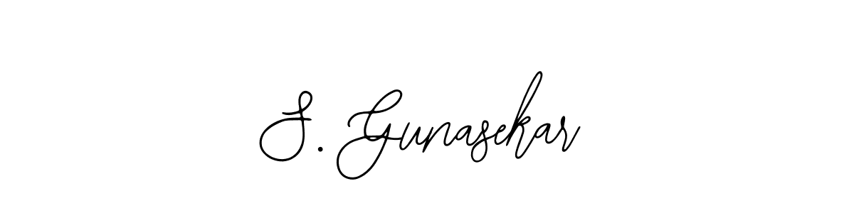 Design your own signature with our free online signature maker. With this signature software, you can create a handwritten (Bearetta-2O07w) signature for name S. Gunasekar. S. Gunasekar signature style 12 images and pictures png