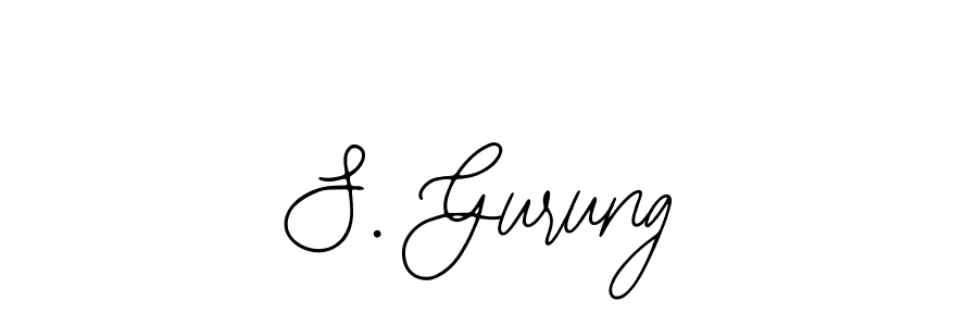 Make a beautiful signature design for name S. Gurung. With this signature (Bearetta-2O07w) style, you can create a handwritten signature for free. S. Gurung signature style 12 images and pictures png