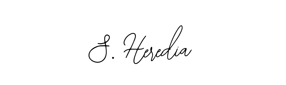 How to make S. Heredia name signature. Use Bearetta-2O07w style for creating short signs online. This is the latest handwritten sign. S. Heredia signature style 12 images and pictures png