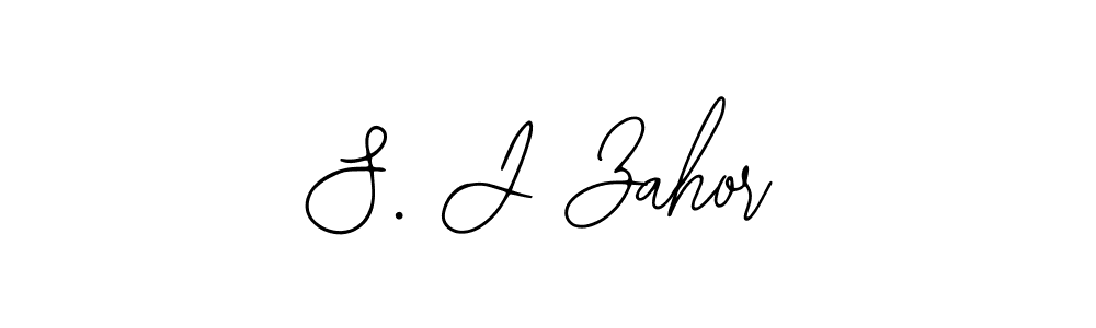 Make a beautiful signature design for name S. J Zahor. With this signature (Bearetta-2O07w) style, you can create a handwritten signature for free. S. J Zahor signature style 12 images and pictures png