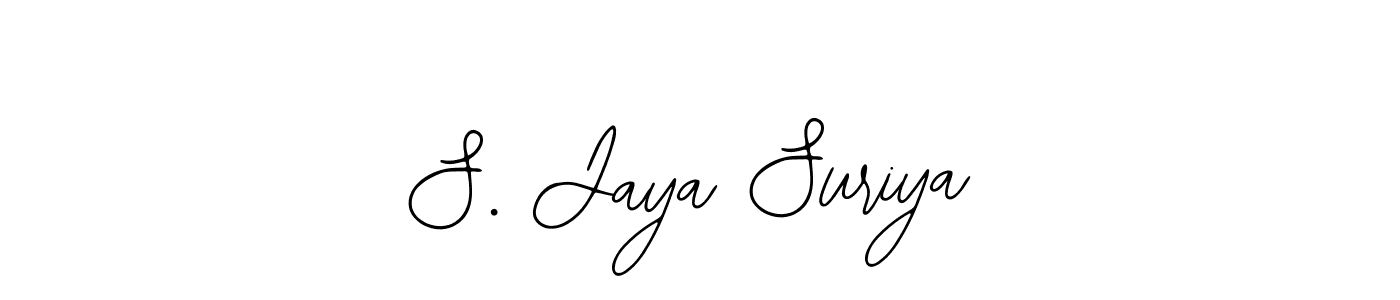Similarly Bearetta-2O07w is the best handwritten signature design. Signature creator online .You can use it as an online autograph creator for name S. Jaya Suriya. S. Jaya Suriya signature style 12 images and pictures png