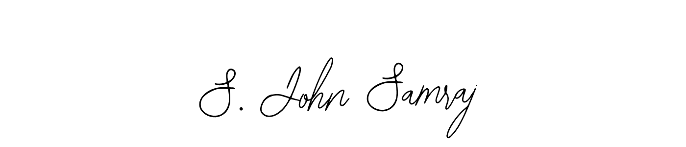 Make a beautiful signature design for name S. John Samraj. With this signature (Bearetta-2O07w) style, you can create a handwritten signature for free. S. John Samraj signature style 12 images and pictures png