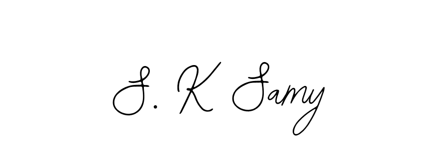 if you are searching for the best signature style for your name S. K Samy. so please give up your signature search. here we have designed multiple signature styles  using Bearetta-2O07w. S. K Samy signature style 12 images and pictures png