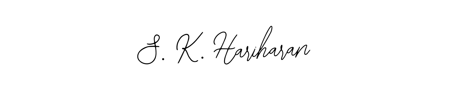 Also You can easily find your signature by using the search form. We will create S. K. Hariharan name handwritten signature images for you free of cost using Bearetta-2O07w sign style. S. K. Hariharan signature style 12 images and pictures png