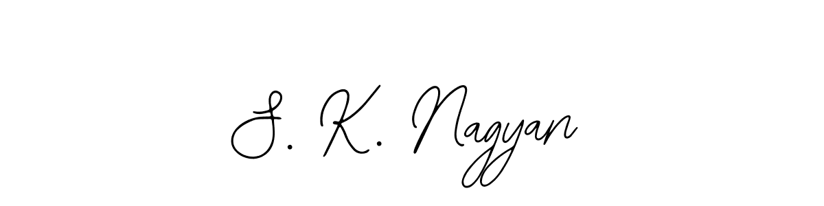 Design your own signature with our free online signature maker. With this signature software, you can create a handwritten (Bearetta-2O07w) signature for name S. K. Nagyan. S. K. Nagyan signature style 12 images and pictures png