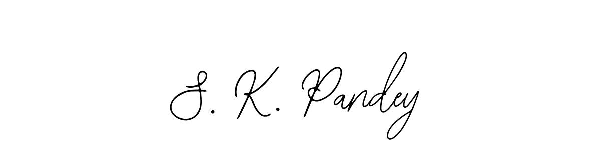 Use a signature maker to create a handwritten signature online. With this signature software, you can design (Bearetta-2O07w) your own signature for name S. K. Pandey. S. K. Pandey signature style 12 images and pictures png