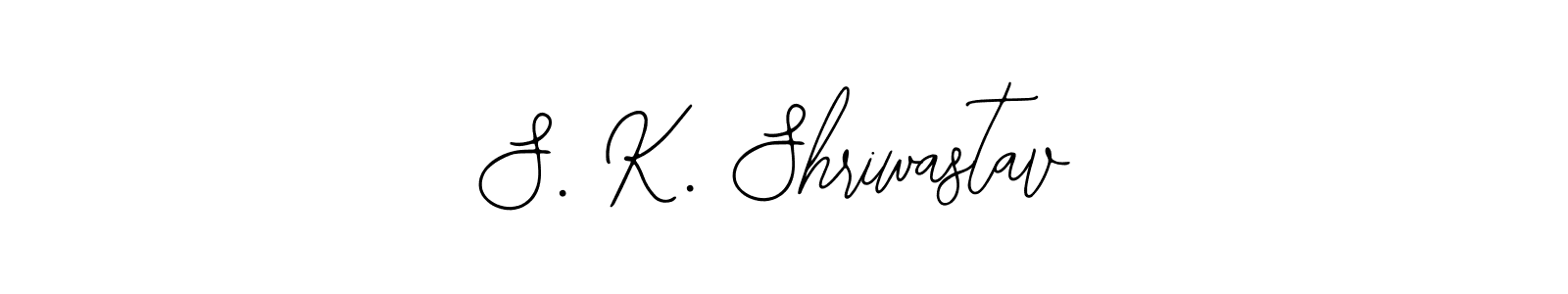 How to make S. K. Shriwastav name signature. Use Bearetta-2O07w style for creating short signs online. This is the latest handwritten sign. S. K. Shriwastav signature style 12 images and pictures png
