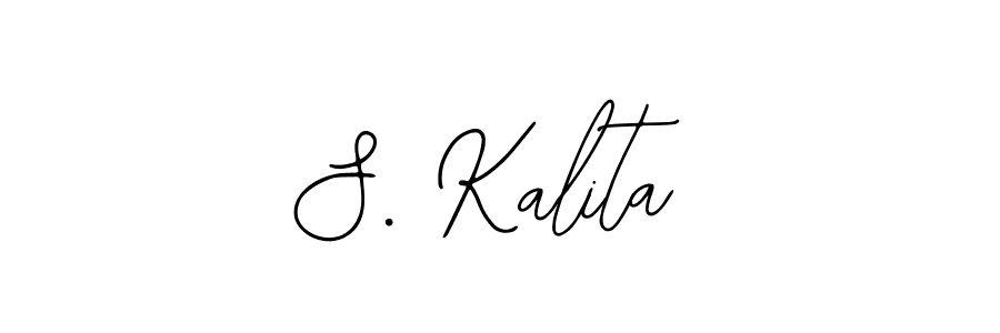 You should practise on your own different ways (Bearetta-2O07w) to write your name (S. Kalita) in signature. don't let someone else do it for you. S. Kalita signature style 12 images and pictures png