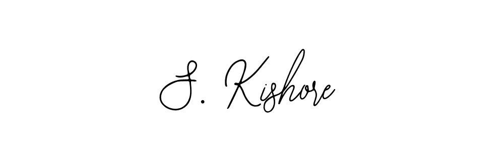 The best way (Bearetta-2O07w) to make a short signature is to pick only two or three words in your name. The name S. Kishore include a total of six letters. For converting this name. S. Kishore signature style 12 images and pictures png