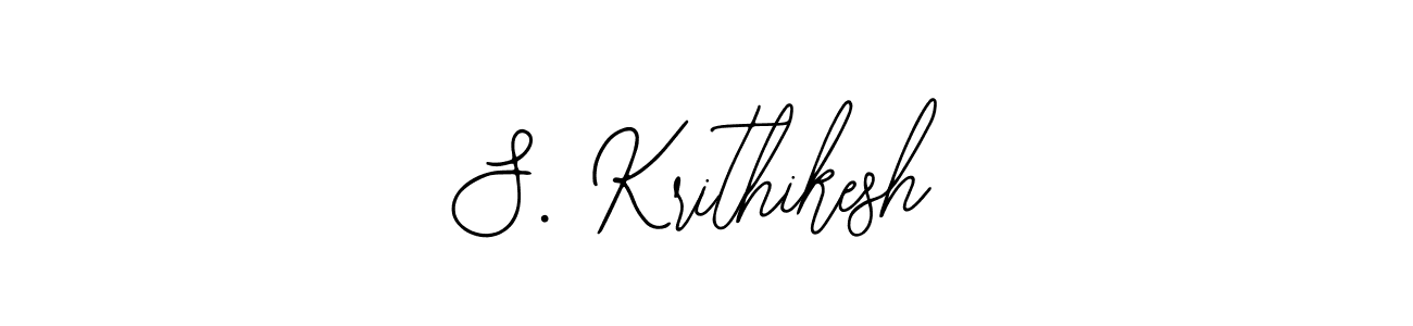 if you are searching for the best signature style for your name S. Krithikesh. so please give up your signature search. here we have designed multiple signature styles  using Bearetta-2O07w. S. Krithikesh signature style 12 images and pictures png