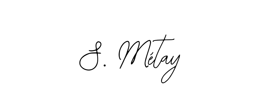 Make a short S. Métay signature style. Manage your documents anywhere anytime using Bearetta-2O07w. Create and add eSignatures, submit forms, share and send files easily. S. Métay signature style 12 images and pictures png