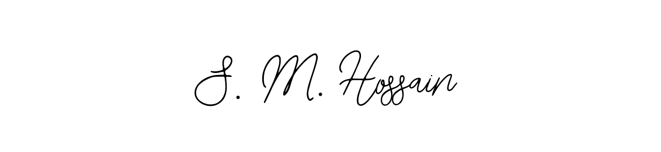 You should practise on your own different ways (Bearetta-2O07w) to write your name (S. M. Hossain) in signature. don't let someone else do it for you. S. M. Hossain signature style 12 images and pictures png