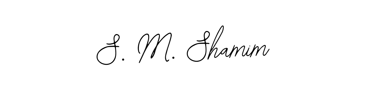 Also we have S. M. Shamim name is the best signature style. Create professional handwritten signature collection using Bearetta-2O07w autograph style. S. M. Shamim signature style 12 images and pictures png