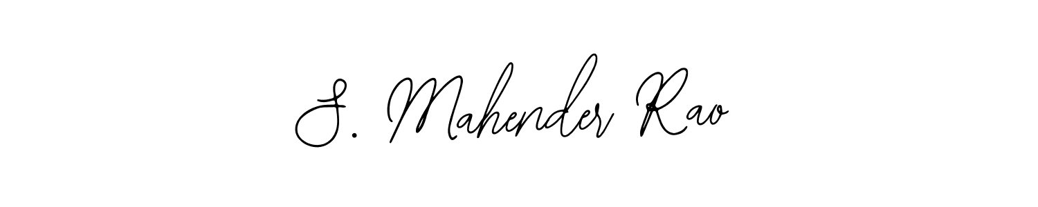 Use a signature maker to create a handwritten signature online. With this signature software, you can design (Bearetta-2O07w) your own signature for name S. Mahender Rao. S. Mahender Rao signature style 12 images and pictures png