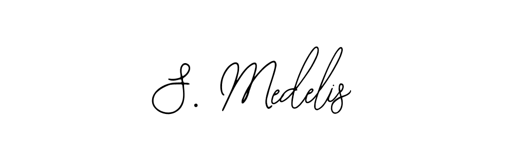 Make a beautiful signature design for name S. Medelis. With this signature (Bearetta-2O07w) style, you can create a handwritten signature for free. S. Medelis signature style 12 images and pictures png