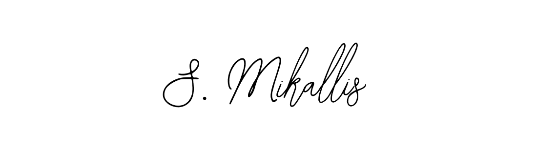 Design your own signature with our free online signature maker. With this signature software, you can create a handwritten (Bearetta-2O07w) signature for name S. Mikallis. S. Mikallis signature style 12 images and pictures png