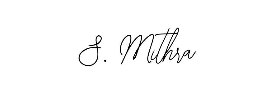 Use a signature maker to create a handwritten signature online. With this signature software, you can design (Bearetta-2O07w) your own signature for name S. Mithra. S. Mithra signature style 12 images and pictures png