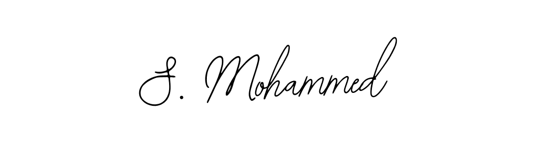 The best way (Bearetta-2O07w) to make a short signature is to pick only two or three words in your name. The name S. Mohammed include a total of six letters. For converting this name. S. Mohammed signature style 12 images and pictures png