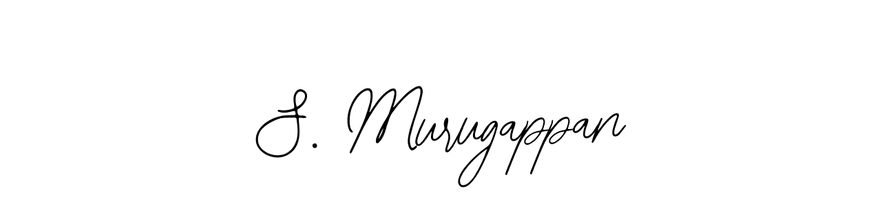 The best way (Bearetta-2O07w) to make a short signature is to pick only two or three words in your name. The name S. Murugappan include a total of six letters. For converting this name. S. Murugappan signature style 12 images and pictures png