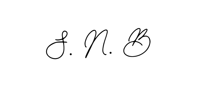 Create a beautiful signature design for name S. N. B. With this signature (Bearetta-2O07w) fonts, you can make a handwritten signature for free. S. N. B signature style 12 images and pictures png