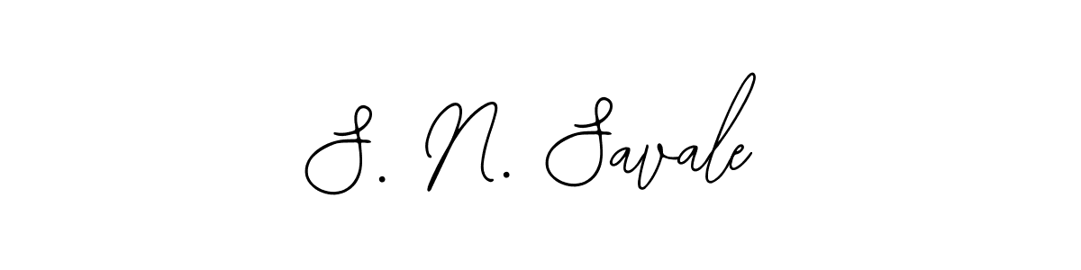 Also we have S. N. Savale name is the best signature style. Create professional handwritten signature collection using Bearetta-2O07w autograph style. S. N. Savale signature style 12 images and pictures png