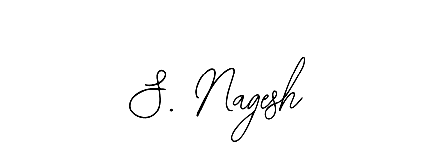You should practise on your own different ways (Bearetta-2O07w) to write your name (S. Nagesh) in signature. don't let someone else do it for you. S. Nagesh signature style 12 images and pictures png