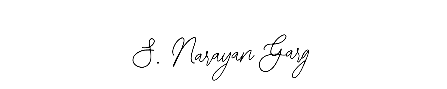 Create a beautiful signature design for name S. Narayan Garg. With this signature (Bearetta-2O07w) fonts, you can make a handwritten signature for free. S. Narayan Garg signature style 12 images and pictures png