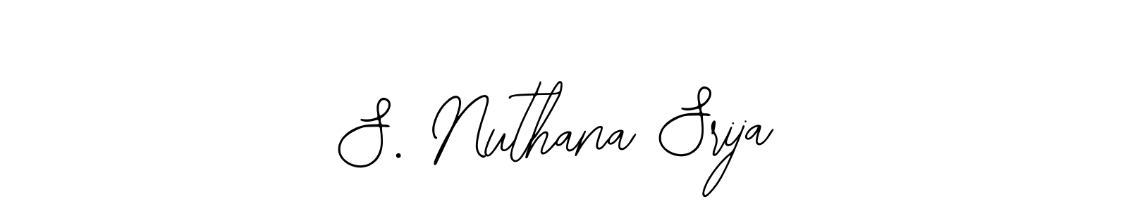 It looks lik you need a new signature style for name S. Nuthana Srija. Design unique handwritten (Bearetta-2O07w) signature with our free signature maker in just a few clicks. S. Nuthana Srija signature style 12 images and pictures png