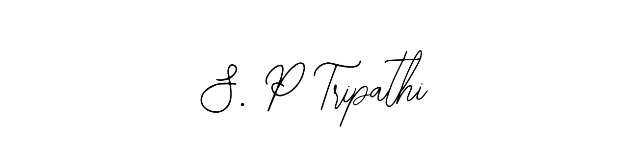 Use a signature maker to create a handwritten signature online. With this signature software, you can design (Bearetta-2O07w) your own signature for name S. P Tripathi. S. P Tripathi signature style 12 images and pictures png