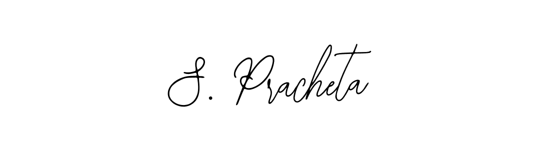 Use a signature maker to create a handwritten signature online. With this signature software, you can design (Bearetta-2O07w) your own signature for name S. Pracheta. S. Pracheta signature style 12 images and pictures png