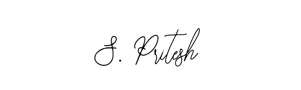 if you are searching for the best signature style for your name S. Pritesh. so please give up your signature search. here we have designed multiple signature styles  using Bearetta-2O07w. S. Pritesh signature style 12 images and pictures png