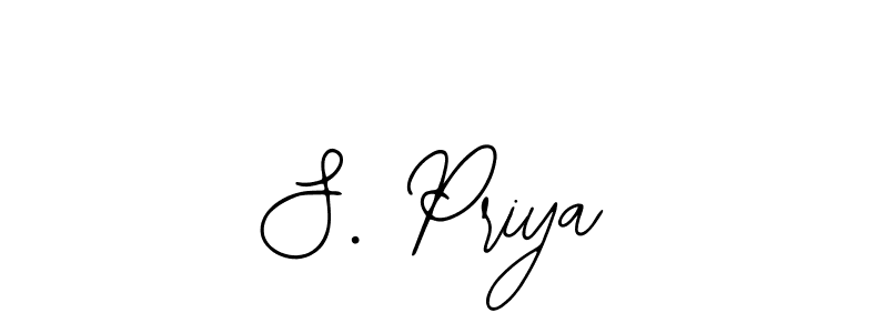 Design your own signature with our free online signature maker. With this signature software, you can create a handwritten (Bearetta-2O07w) signature for name S. Priya. S. Priya signature style 12 images and pictures png