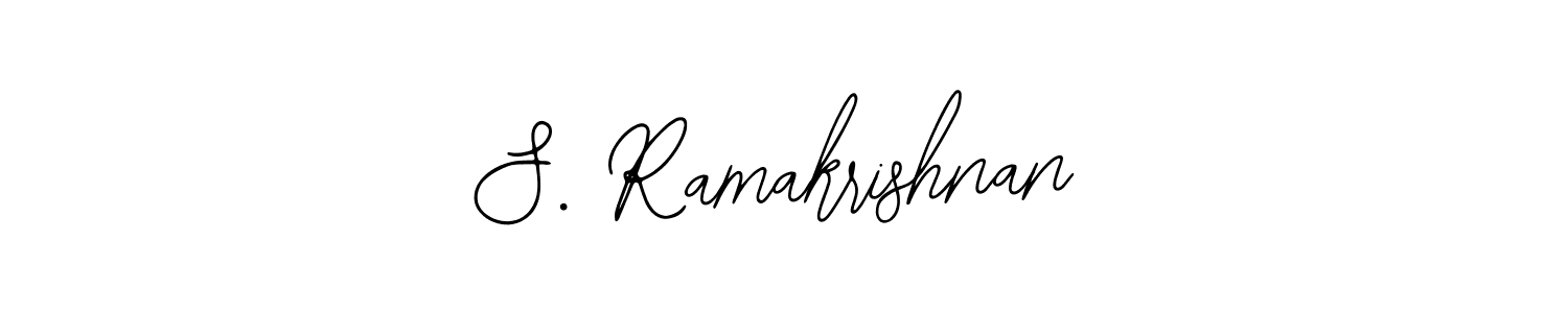 How to make S. Ramakrishnan name signature. Use Bearetta-2O07w style for creating short signs online. This is the latest handwritten sign. S. Ramakrishnan signature style 12 images and pictures png