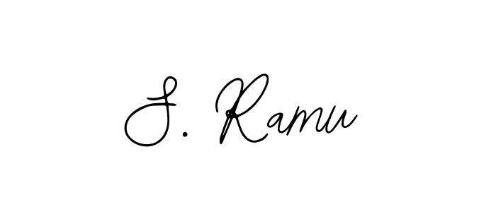 You should practise on your own different ways (Bearetta-2O07w) to write your name (S. Ramu) in signature. don't let someone else do it for you. S. Ramu signature style 12 images and pictures png