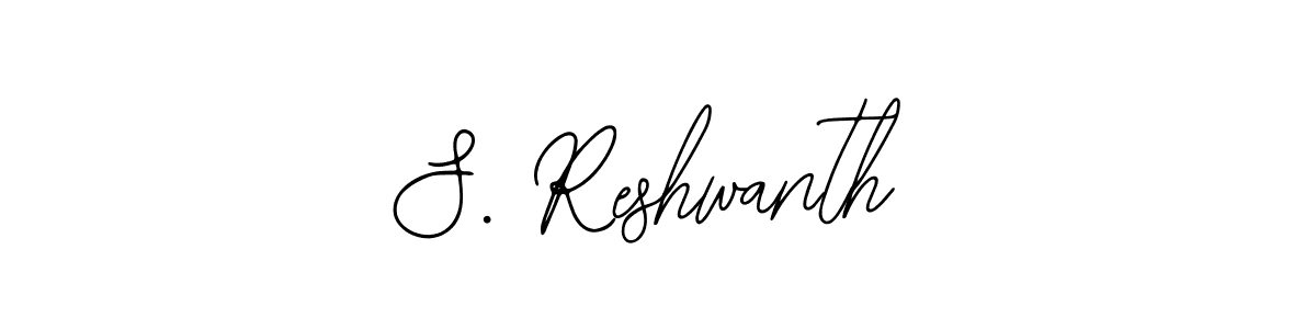 Use a signature maker to create a handwritten signature online. With this signature software, you can design (Bearetta-2O07w) your own signature for name S. Reshwanth. S. Reshwanth signature style 12 images and pictures png