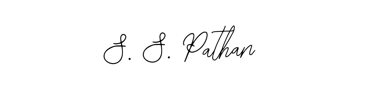 How to make S. S. Pathan name signature. Use Bearetta-2O07w style for creating short signs online. This is the latest handwritten sign. S. S. Pathan signature style 12 images and pictures png