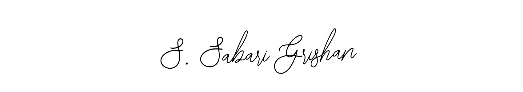 Make a beautiful signature design for name S. Sabari Grishan. With this signature (Bearetta-2O07w) style, you can create a handwritten signature for free. S. Sabari Grishan signature style 12 images and pictures png