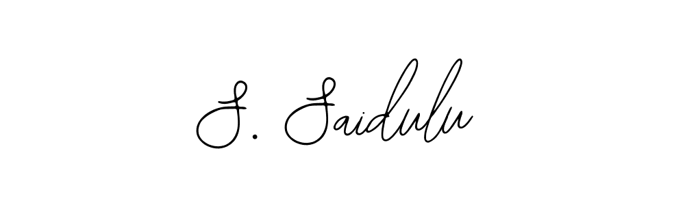 Use a signature maker to create a handwritten signature online. With this signature software, you can design (Bearetta-2O07w) your own signature for name S. Saidulu. S. Saidulu signature style 12 images and pictures png