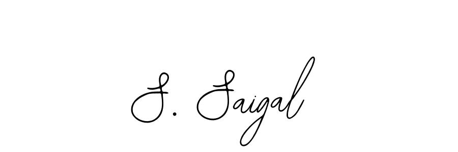 if you are searching for the best signature style for your name S. Saigal. so please give up your signature search. here we have designed multiple signature styles  using Bearetta-2O07w. S. Saigal signature style 12 images and pictures png