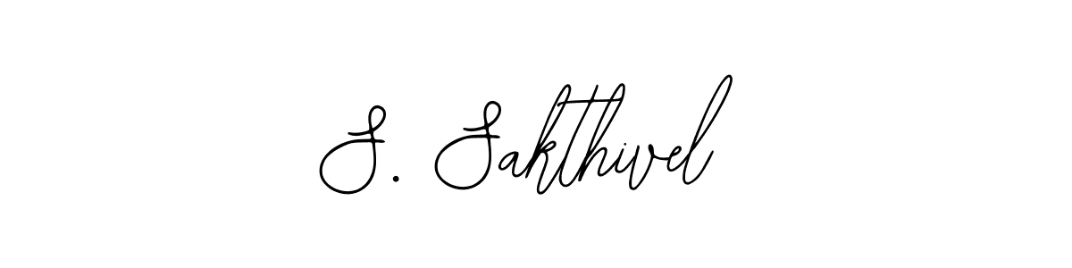 How to make S. Sakthivel name signature. Use Bearetta-2O07w style for creating short signs online. This is the latest handwritten sign. S. Sakthivel signature style 12 images and pictures png