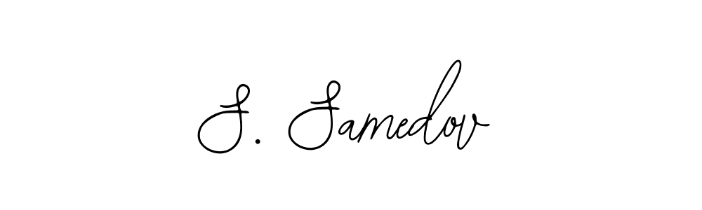 Create a beautiful signature design for name S. Samedov. With this signature (Bearetta-2O07w) fonts, you can make a handwritten signature for free. S. Samedov signature style 12 images and pictures png