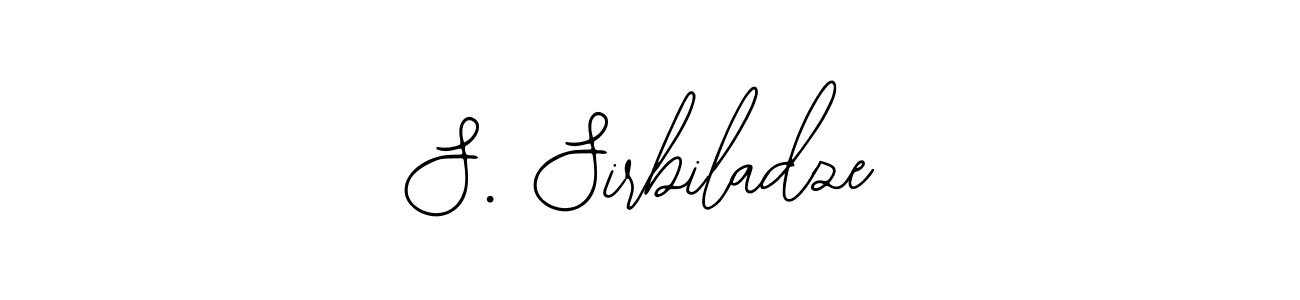 You should practise on your own different ways (Bearetta-2O07w) to write your name (S. Sirbiladze) in signature. don't let someone else do it for you. S. Sirbiladze signature style 12 images and pictures png