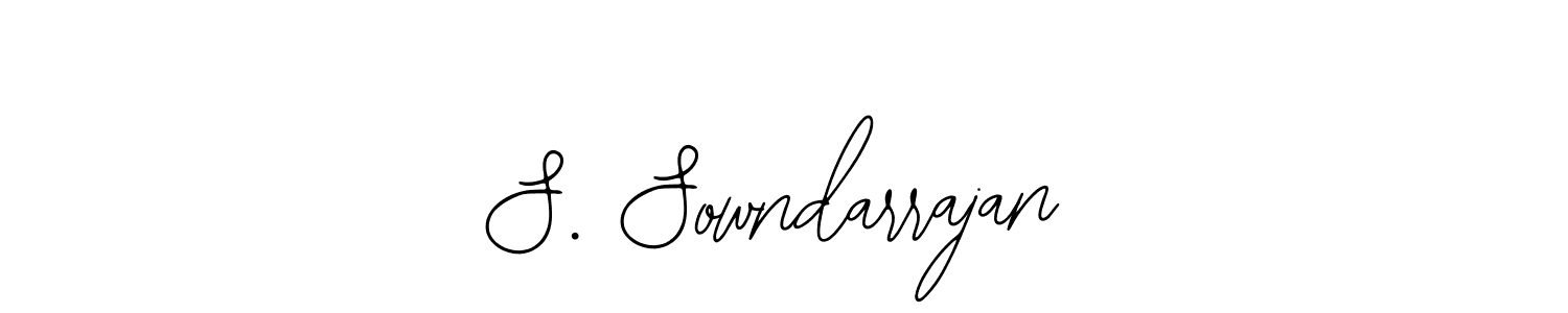 How to make S. Sowndarrajan name signature. Use Bearetta-2O07w style for creating short signs online. This is the latest handwritten sign. S. Sowndarrajan signature style 12 images and pictures png