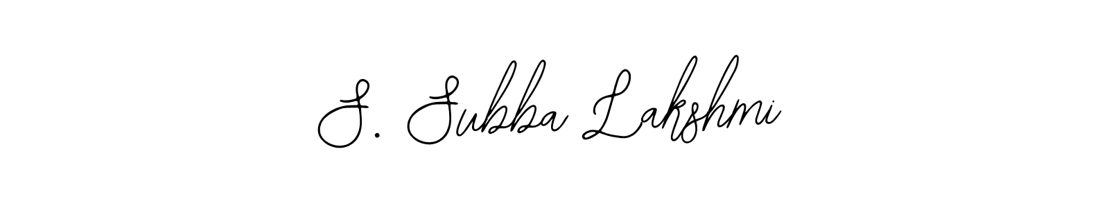 It looks lik you need a new signature style for name S. Subba Lakshmi. Design unique handwritten (Bearetta-2O07w) signature with our free signature maker in just a few clicks. S. Subba Lakshmi signature style 12 images and pictures png