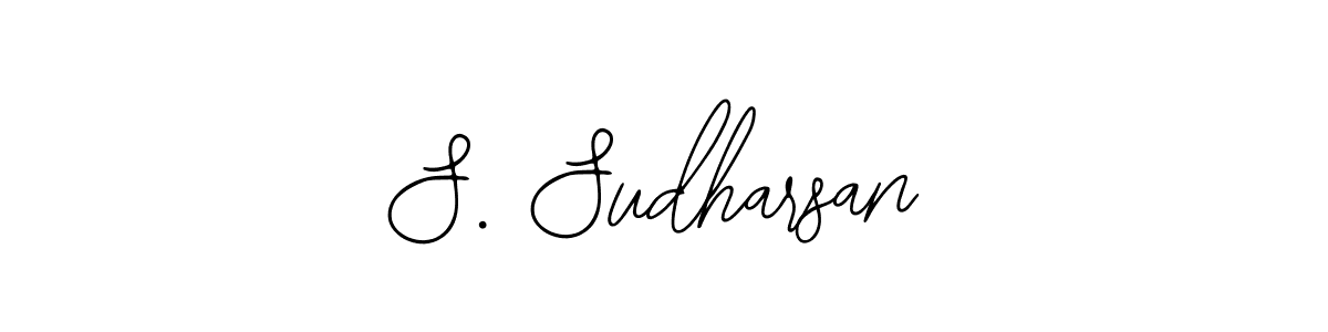 How to make S. Sudharsan name signature. Use Bearetta-2O07w style for creating short signs online. This is the latest handwritten sign. S. Sudharsan signature style 12 images and pictures png