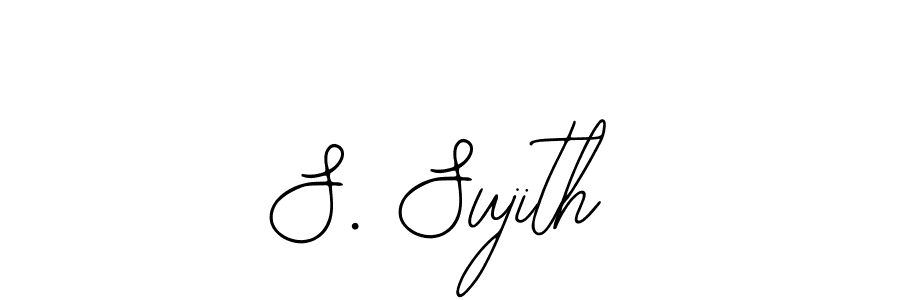 Use a signature maker to create a handwritten signature online. With this signature software, you can design (Bearetta-2O07w) your own signature for name S. Sujith. S. Sujith signature style 12 images and pictures png