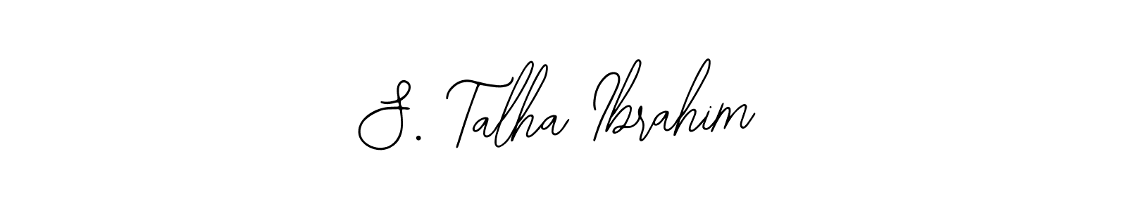 Use a signature maker to create a handwritten signature online. With this signature software, you can design (Bearetta-2O07w) your own signature for name S. Talha Ibrahim. S. Talha Ibrahim signature style 12 images and pictures png