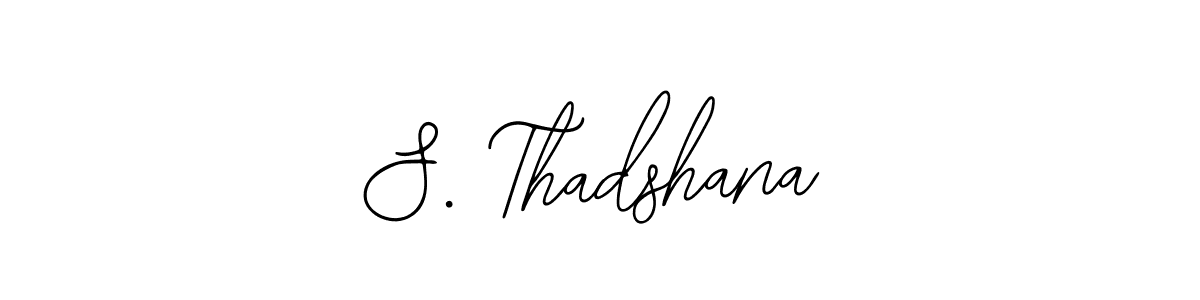 Make a beautiful signature design for name S. Thadshana. With this signature (Bearetta-2O07w) style, you can create a handwritten signature for free. S. Thadshana signature style 12 images and pictures png