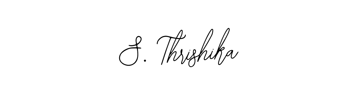 The best way (Bearetta-2O07w) to make a short signature is to pick only two or three words in your name. The name S. Thrishika include a total of six letters. For converting this name. S. Thrishika signature style 12 images and pictures png