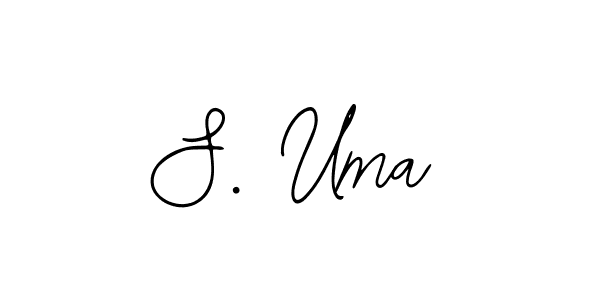 You should practise on your own different ways (Bearetta-2O07w) to write your name (S. Uma) in signature. don't let someone else do it for you. S. Uma signature style 12 images and pictures png